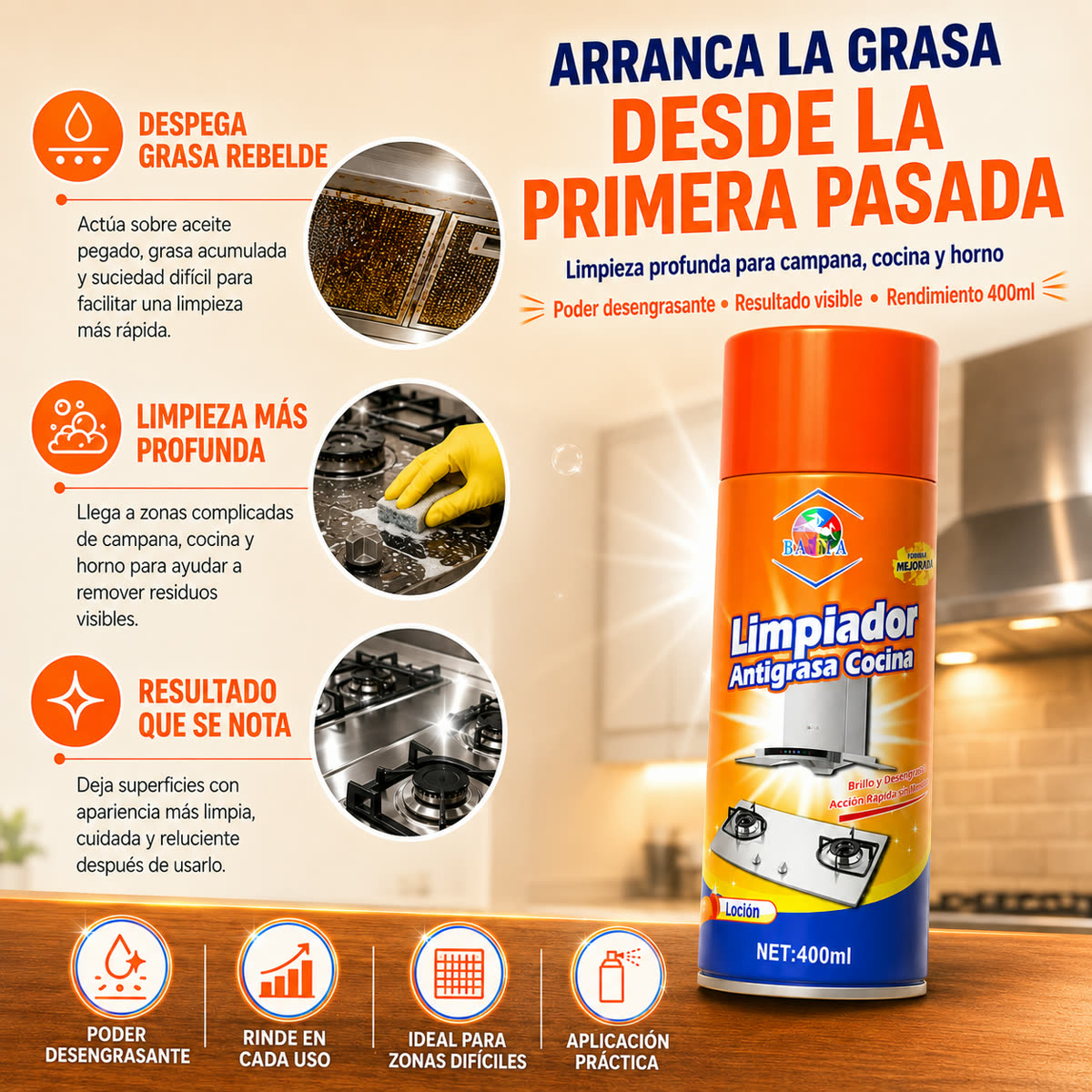 2x1 QuitaGrasa - Eliminador de Grasa Profunda