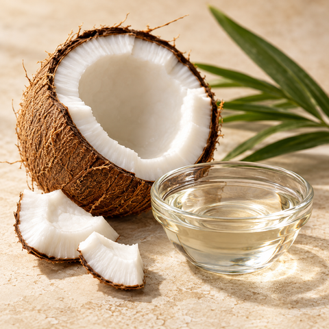 Coco y aceite MCT