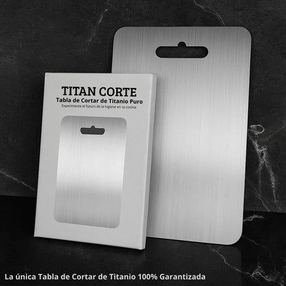 Tabla de Corte Profesional 100% Titanio – Antibacteriana y Eterna | Titan Corte™