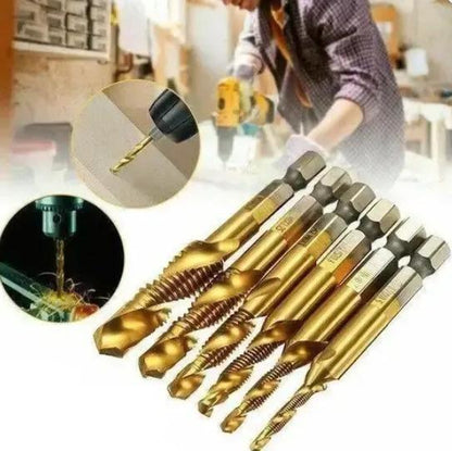 Kit de 6 Brocas Rosca Ultra Resistentes – Perfora Todo, Sin Límites