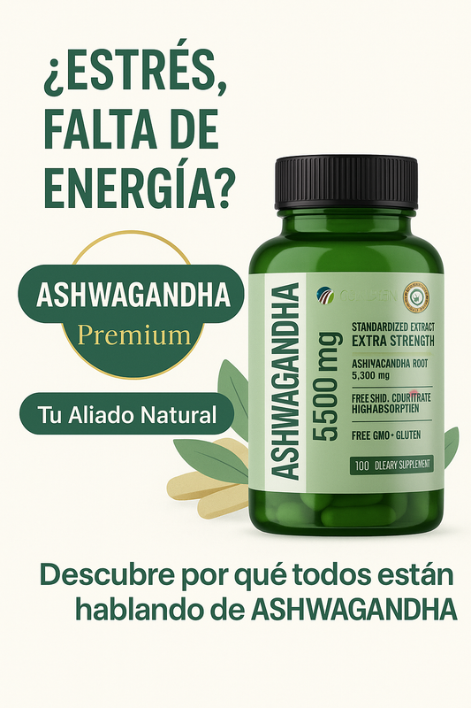 Ashwaganda Fórmula Americana ¡Elimina el estrés y renueva tu vida!