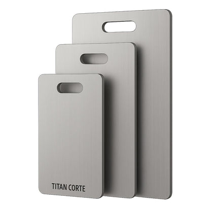 Tabla de Corte Profesional 100% Titanio – Antibacteriana y Eterna | Titan Corte™