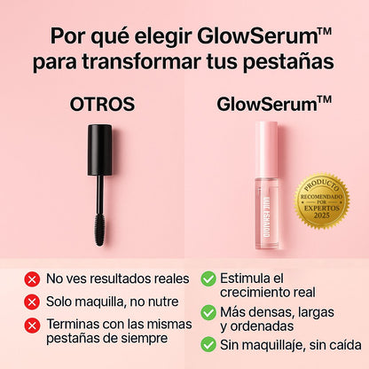 🎁 2x1 SOLO por HOY | GlowSerum™: El serum que sí hace crecer tus pestañas.