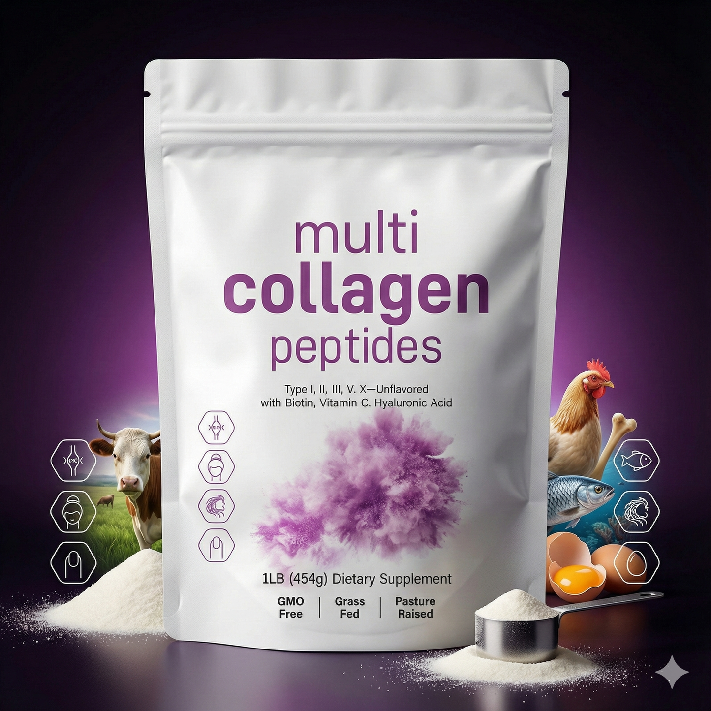 Colágeno Multi Tipo - Belleza y Bienestar Total