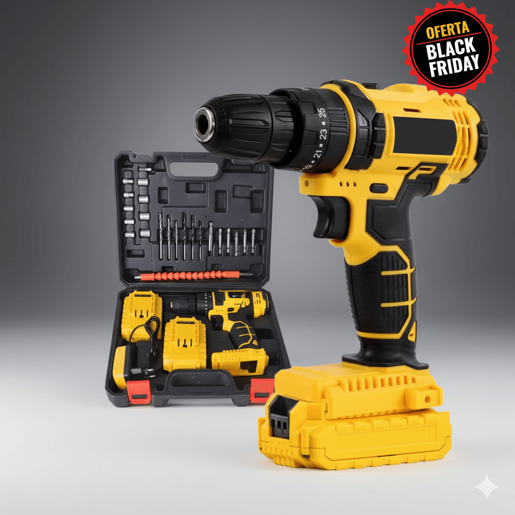 OFERTA ÚNICA Taladro Inalámbrico Doble Batería, PRECIO IRREPETIBLE