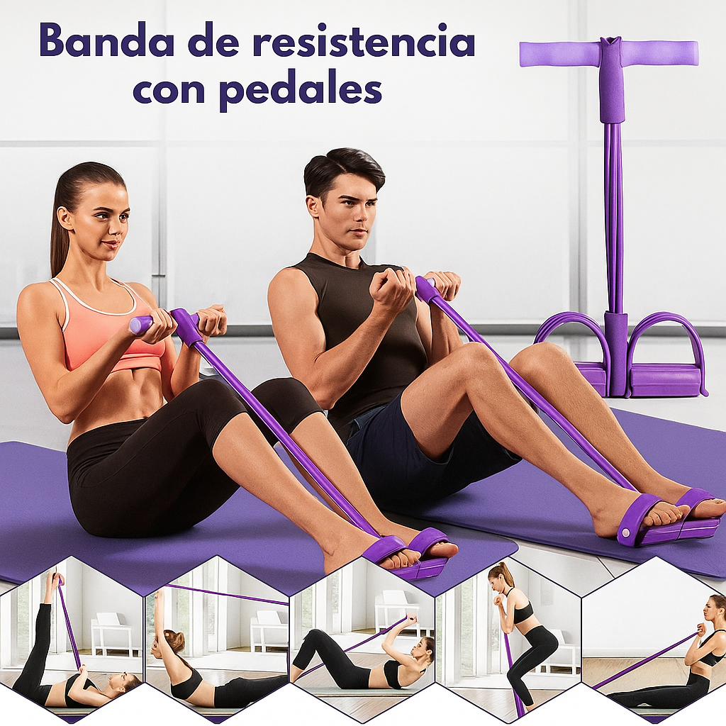 FlexiGym® Banda elástica con pedal
