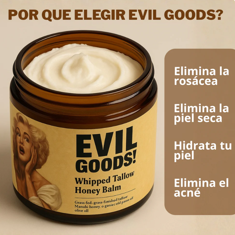 EvilGoods® - Balsamo de Sebo de Res y Miel de Manuka