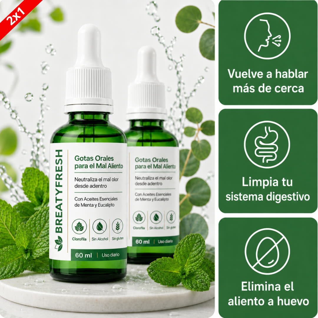 Gotas Naturales - Tratamiento contra el mal aliento