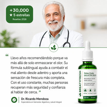 Gotas Naturales - Tratamiento contra el mal aliento
