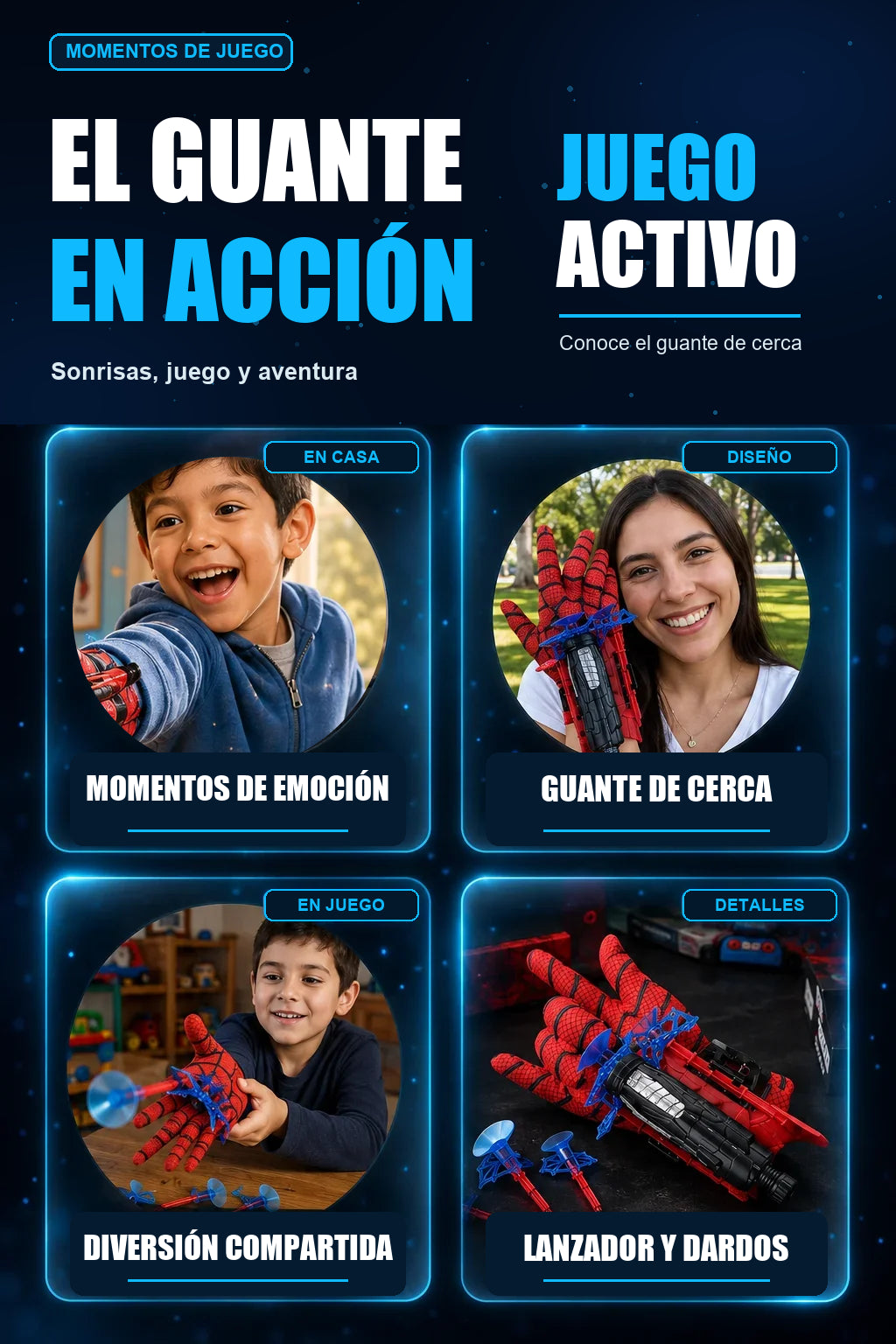 El guante en acción